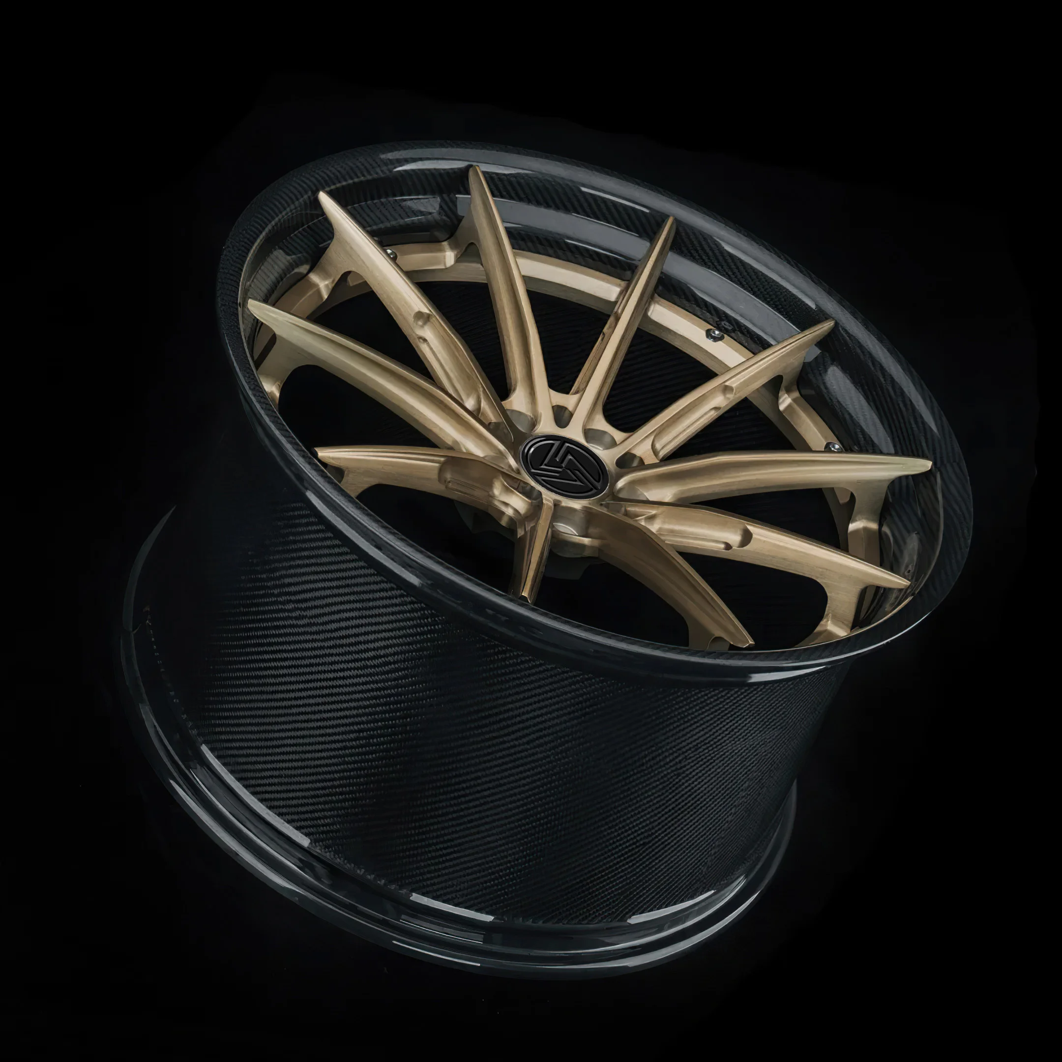 XINLAI 2-Piece Carbon Fiber Wheel 5x120 5x112 5x114.3 Custom Forged Wheels 18 19 20 21 22 23 24 Inch Rim Racing Car Wheel - Image 3