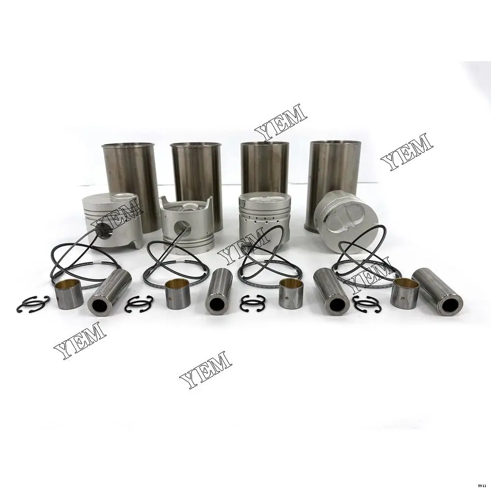 Cylinder Liner Kit With Pistons Rings Liner Fit for Toyota 3B Diesel Engine Repair Parts