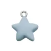 Estrellas esmeriladas de resina azul lago