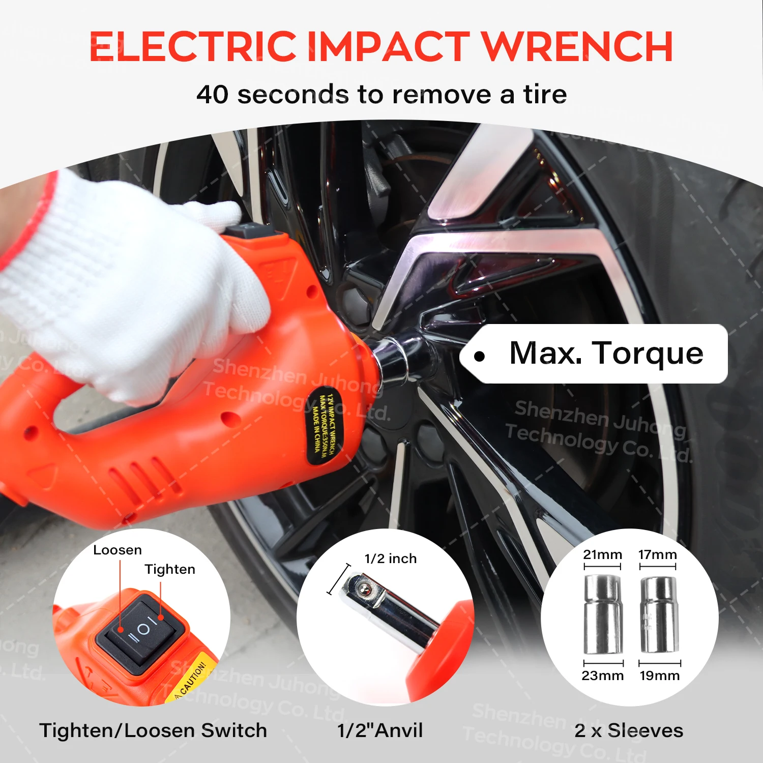 All in One Portable Mini 12V Hydraulic Electric Car Jack and Tire Inflator