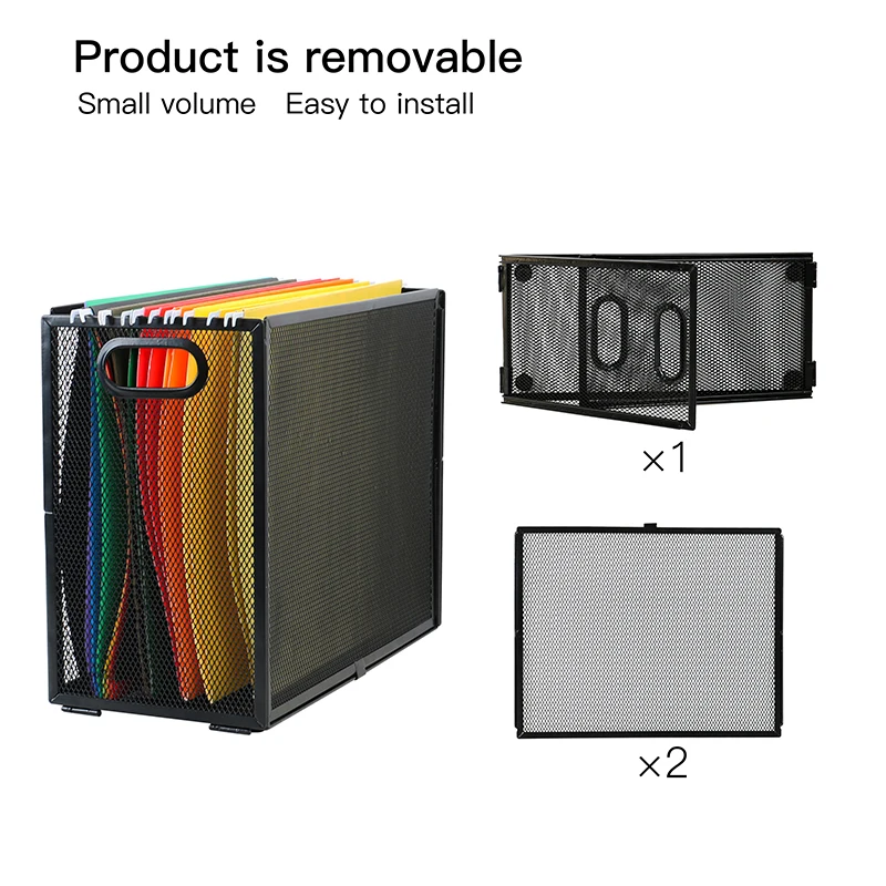 Сетчатый вертикальный держатель для файлов, Новый Съемный органайзер для документов и документов