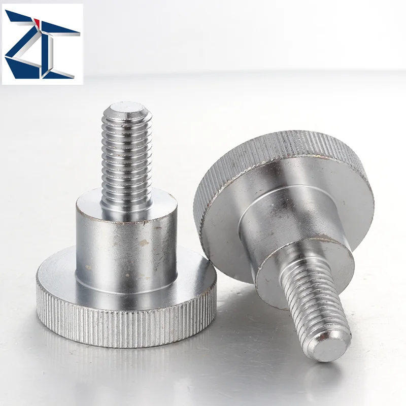 Factory Stainless Steel Flat Head Captive Knurled Thumb Shoulder Screw Step Screw