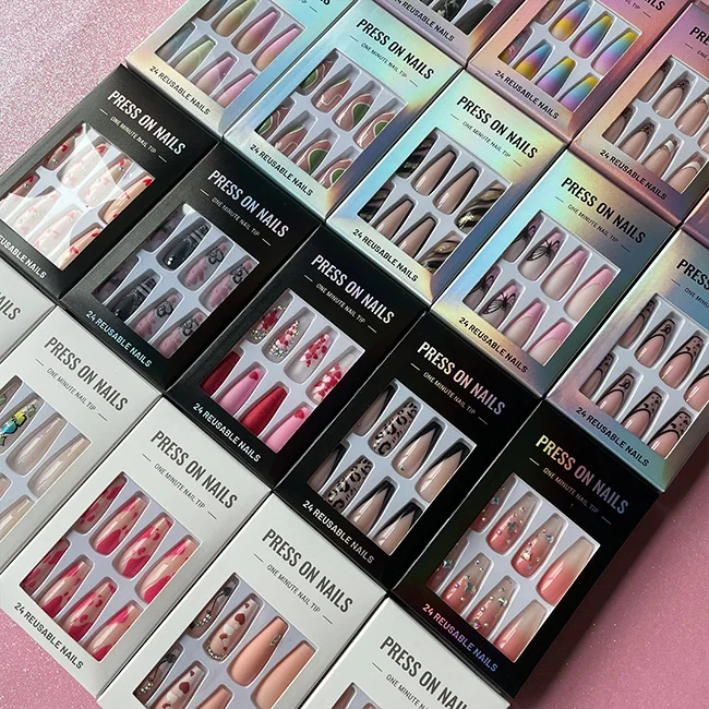 New Designs Private Label Custom Press On Nails High Quality New