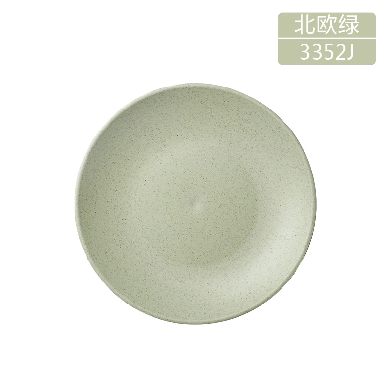 
3352J оптовая продажа экологически чистых биоразлагаемых детских салатов для ресторана Роскошная Посуда из пшеничной соломы обеденный набор посуда 