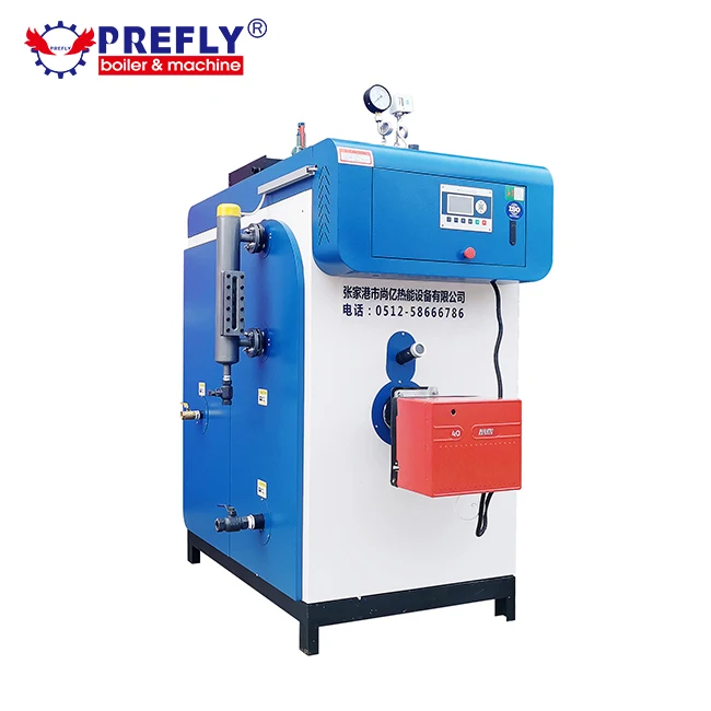 Medium Pressure Vertical Italian burner Gas Steam Boiler Equipment 300 Kg/h for Ironing Easy to Operate