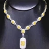 18k oro 5.25ct naturale collana di diamanti