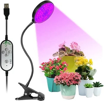 Round Single Head Plant Lamp Lights Led Grow Light Full Spectrum For Indoor Plants Small Growing Tent