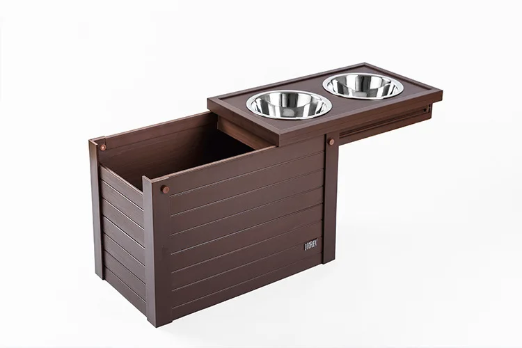 Pet Bowl Storage Bucket cat Food Dog Food Preservation Moisture-proof Dry Storage Bucket and Bowl Two in One details