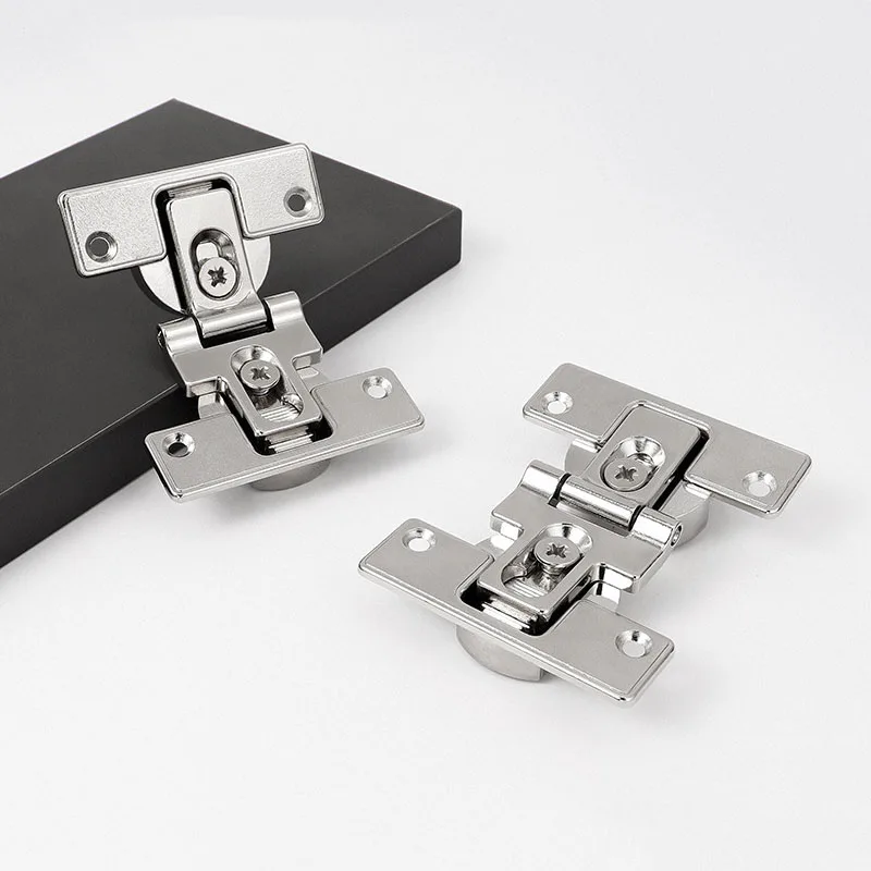 Silver Zinc Alloy 180° Parallel Flap Hinges – Self-Supporting – 35mm Cup, 12mm Depth – For Folding Tables & Cabinet Doors