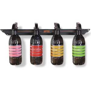 SPTA Detailing Spray Bottle Holder - Wall Mounted Mobile & Garage Detailing Equipment Organizer - Holds Up to 8 Sprayers