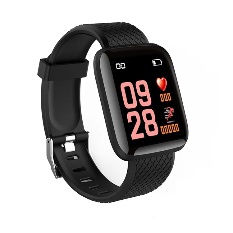 Smart Watch 116 for Phone smartwatch with Heart Rate & Blood Pressure Display Fitness Tracking Smartwatch Sport Watch