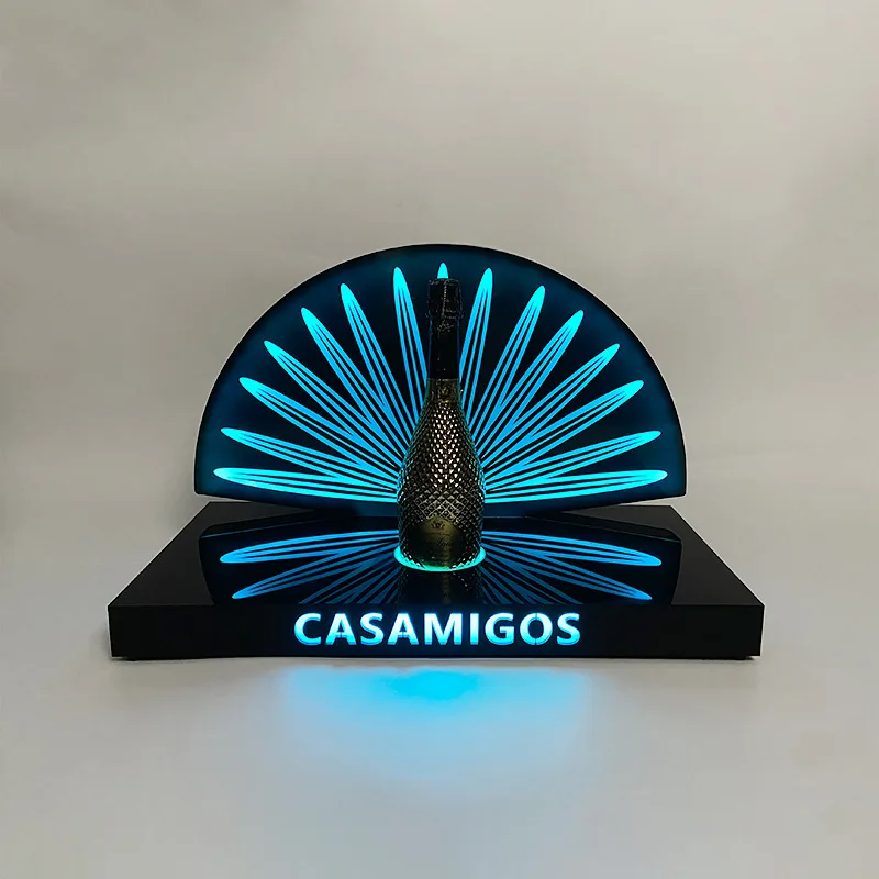 Customized Lighted Casamigos Bottle Presenter For Vip Service