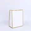 Gold frame White