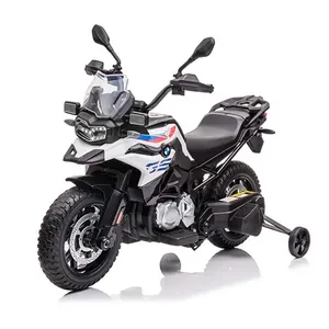 Licensed for BMW F850 GS 12V Ride-on Motorcycle Kids Police Electric Cars Plastic Toy for 2 to 4 Years Old