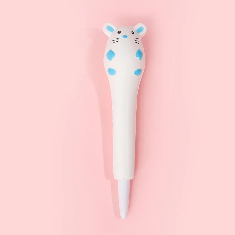 Squishies Cute Bear Animal Pencil Toppers Pencil Grips Holder Kawaii Slow Rising Stress Relief