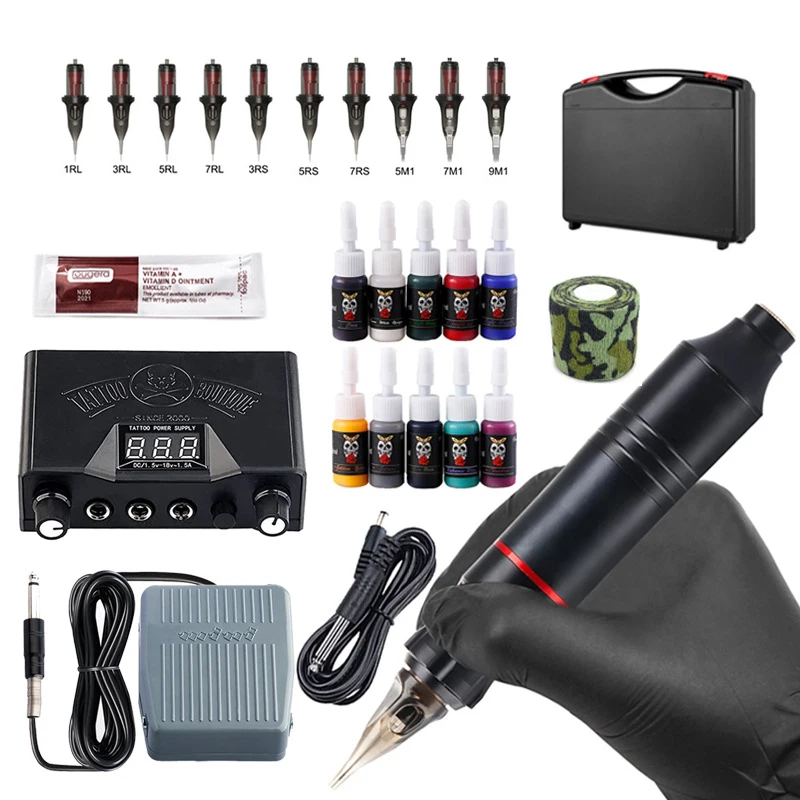 Популярный товар, тату-машинка, аккумулятор, тату-ручка, ротационная тату-машинка, полный комплект