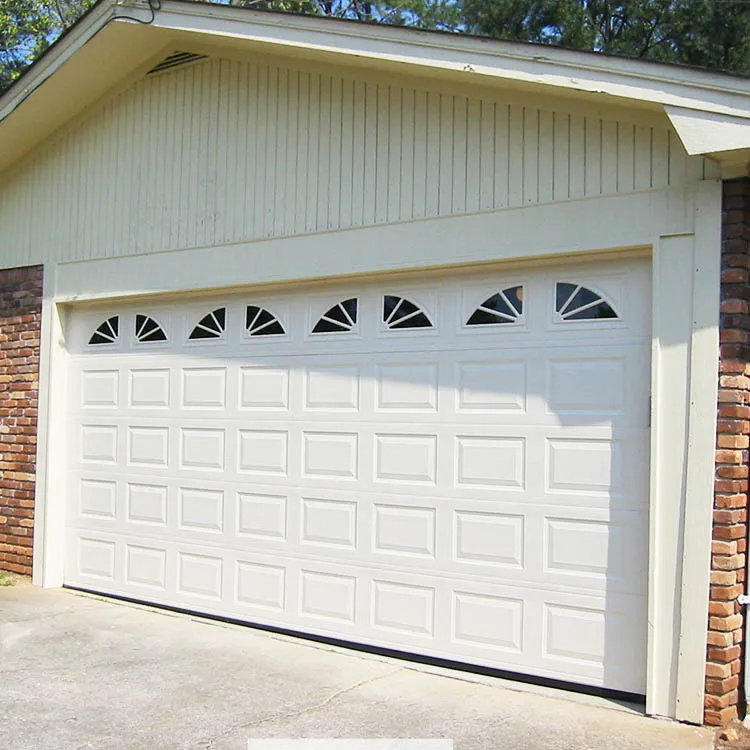 Electrical Front Double Door Design Two Car Garage Doors With CE Cert