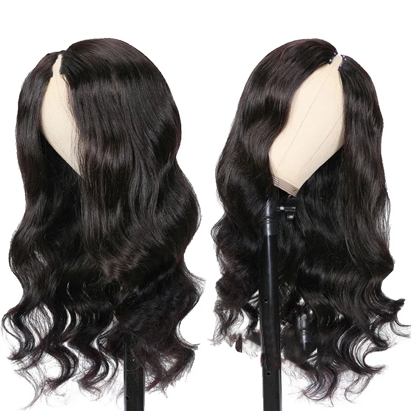 V Part Cambodian Hair Wig - Natural, Gluless, and Durable display picture 1