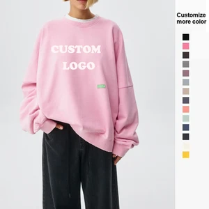 Wholesale Custom Plus Size Solid Embroidered Jogger Pullover Hooded SweatshirtWomen's Plain Blank Embroidered Sweatshirts