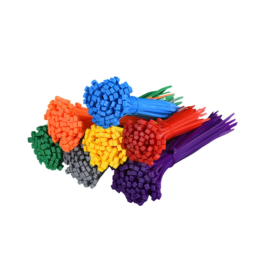 Factory Supply Full Stock Fast Shipping Plastic Cable Tie Tag Colored Nylon Cable Tie