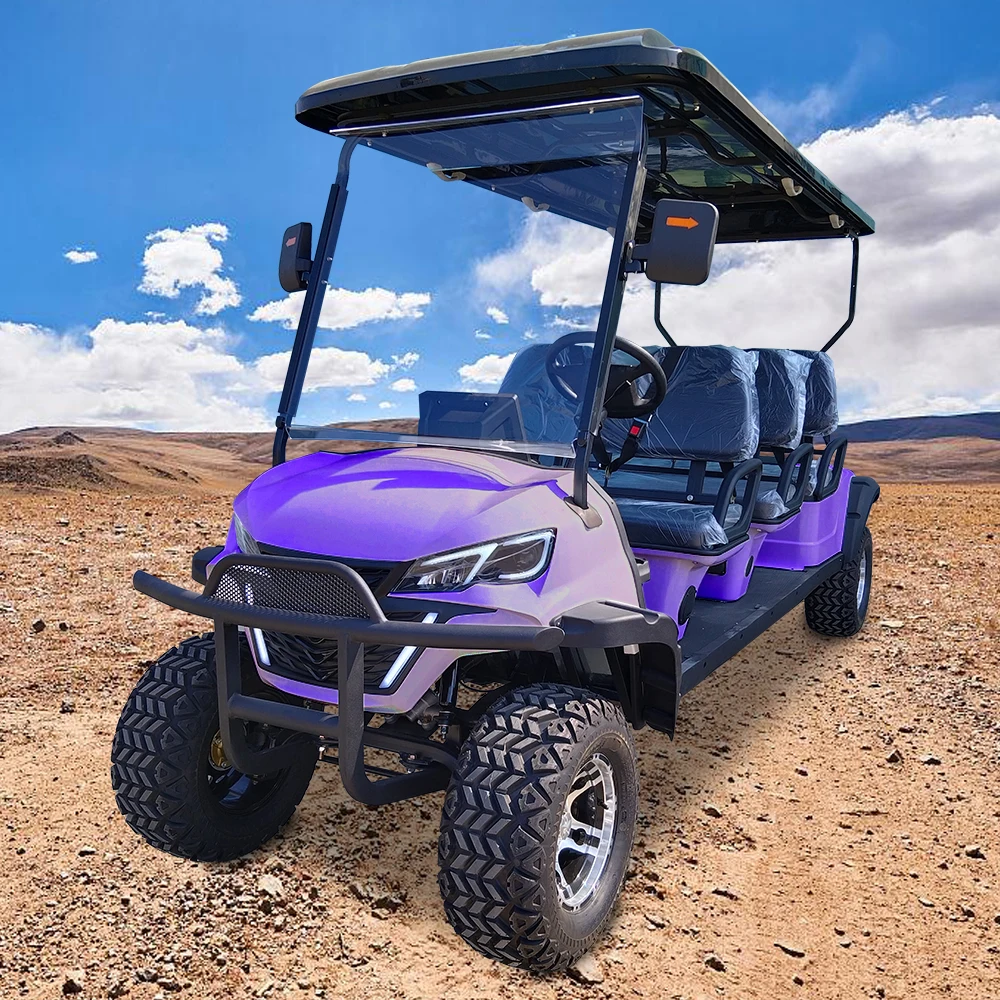 Wholesale Price 6 Seater 4 Wheel Golf Car Golf Hunting Buggy Electric Lifted Off Road Golf Carts