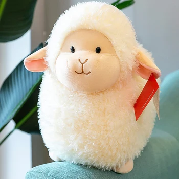 Little Lamb Obedient Plush Toy Doll Cute Goat Doll Kids Birthday Gift ...