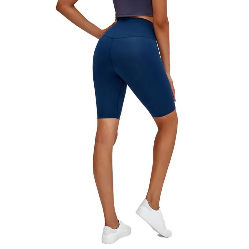 #Dark Blue Pantalones cortos deportivos sin costuras para mujer,de cintura alta,9 colores,para Fit #Dark Blue Pantalones cortos deportivos sin costuras para mujer,de cintura alta,9 colores,para Fit