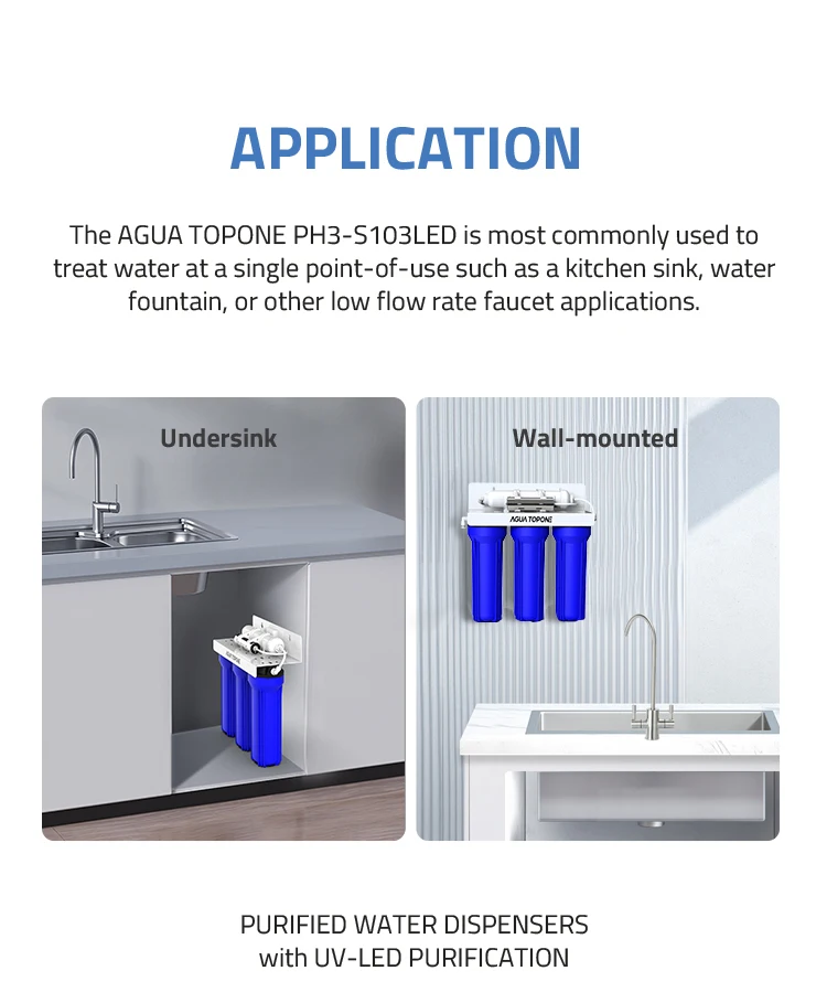 253.7nm Uv Uvc Led Water Filter Sterilizer Water Treatment Disinfection