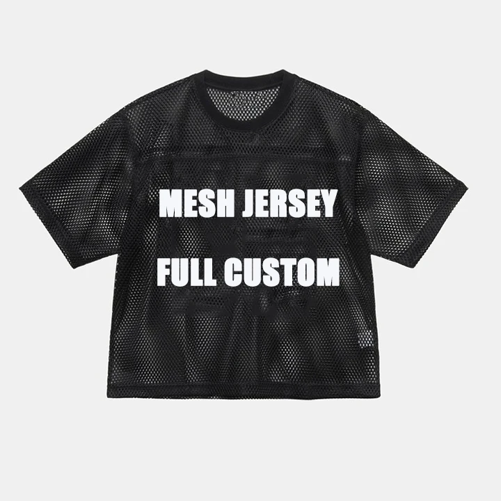 Shop Our Newest Design Men's Cropped Mesh Boxy Football Jersey