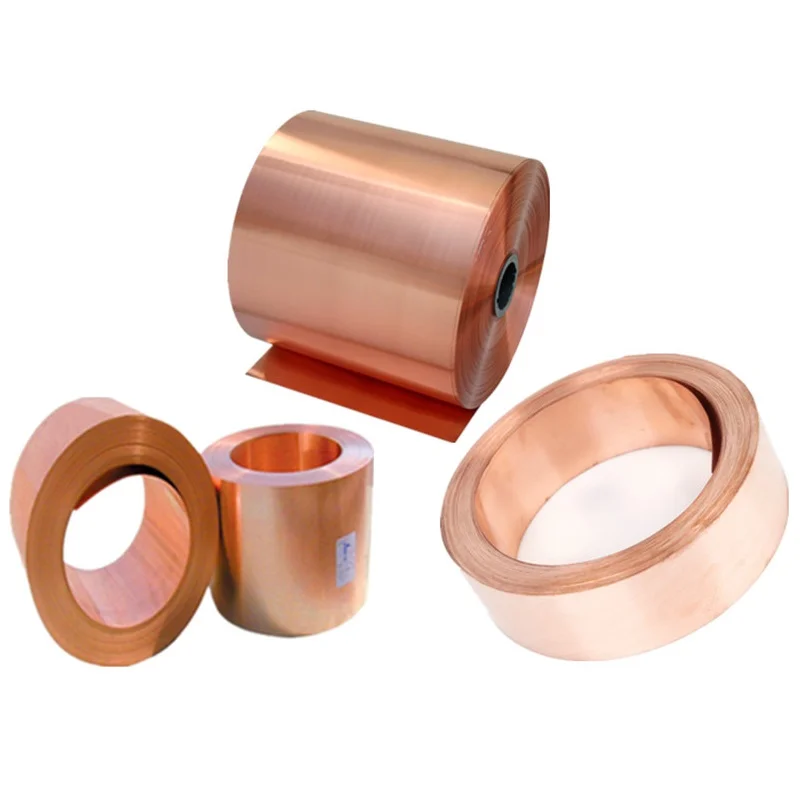 High Purity Soft 10um Conductive Copper Foil Rolls C1100 C1020 Thin Insulated 1.2mm Copper Foil Rolls