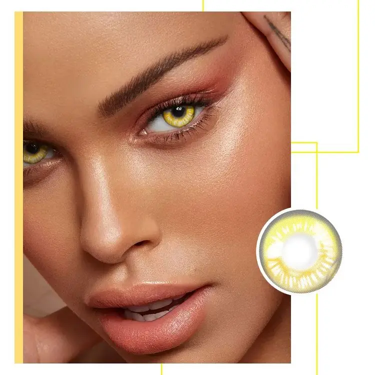 AFancy Pro Color Coscon 8 Colors Anime Eye Soft Lenses Disposable Silicone Hydrogel Contact Lenses Halloween Crazy Contact Lens