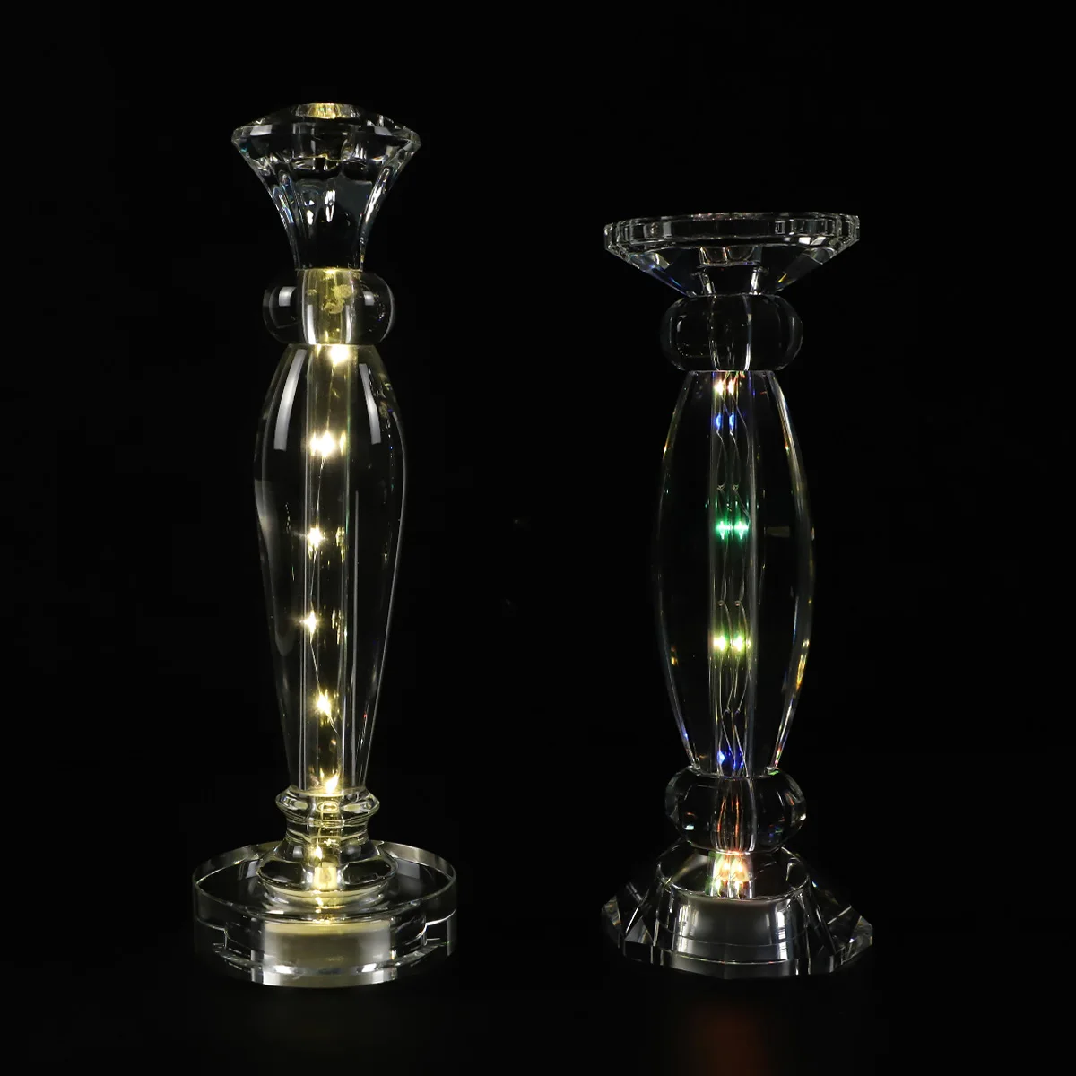 led crystal tall glass hurricane candle holders smoked glass candle holder candle conteiners