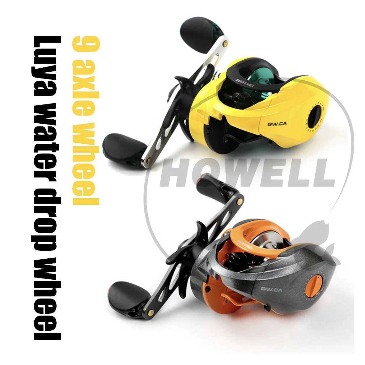 Duale Brake Bait Casting Fishing Reel 6.1:1 Gear Ratio, 120YDS for Carp  Fishing, Suitable for Lake & Ocean Beach Use