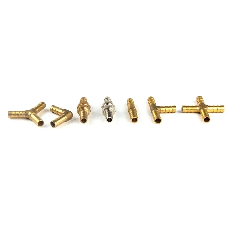 Brass Barb Pipe Fitting 2 3 4 Way Connector for 4mm 5mm 6mm 8mm 10mm 12mm 16mm 19mm Hose Copper Pagoda Water Pipe Fittings