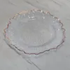 Clear with rose gold rim