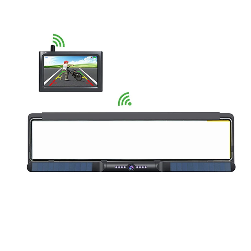 4.3 Inch Wireless Waterproof European Car License Plate Frame Rear View Camera Kit