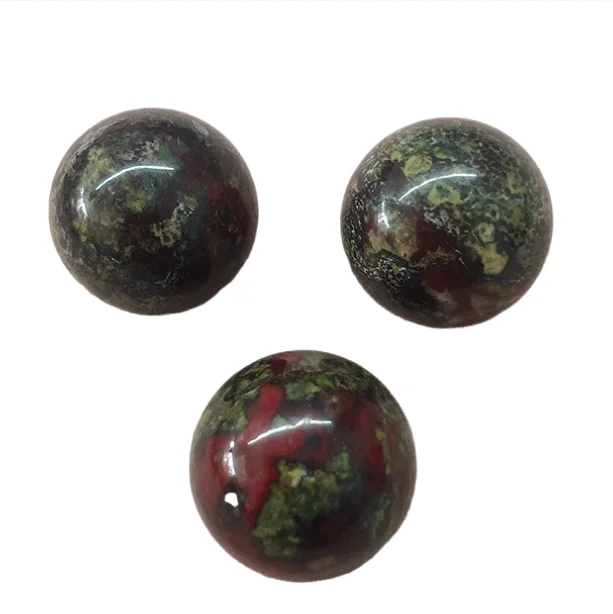 Natural Bulk Dragon Blood Stone High Polished Tumbled Sphere Round Magic Crystal Ball