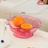 Tall rotating fruit platter [Pink]