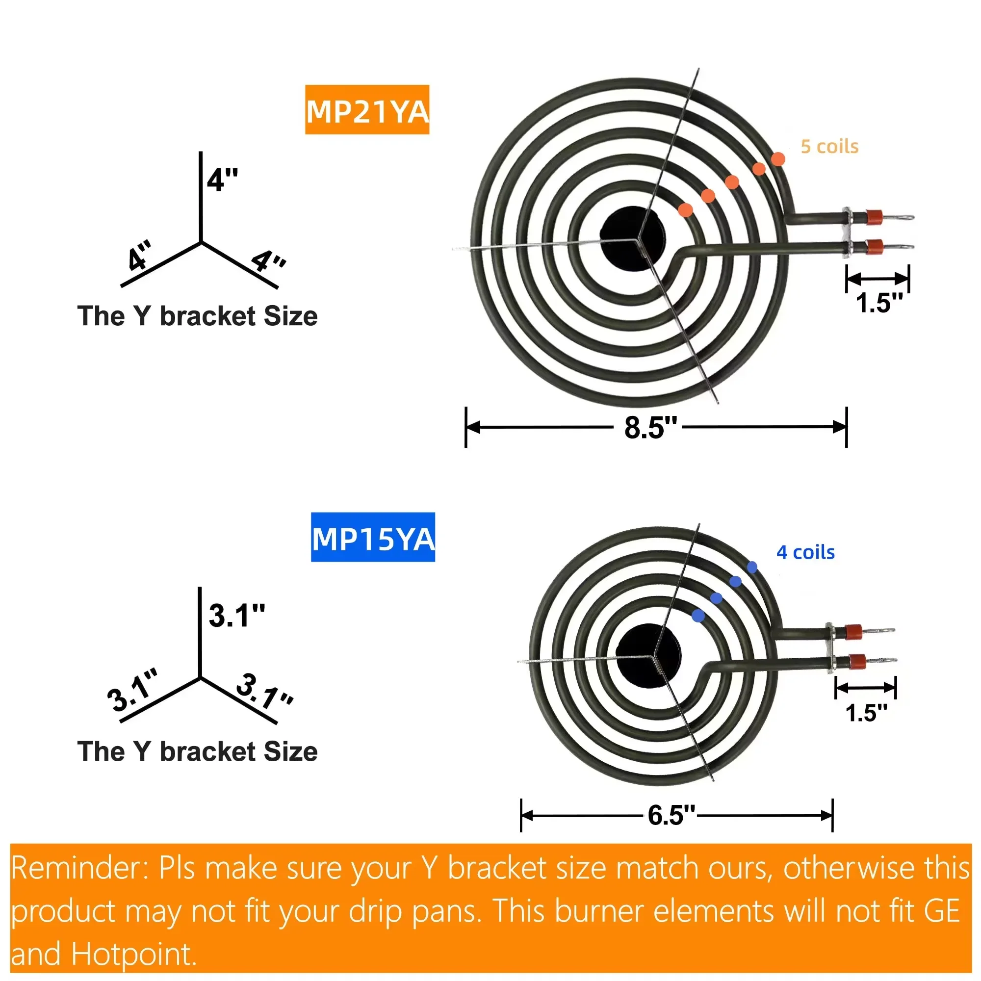 Electric Stove Burners Replacement Element