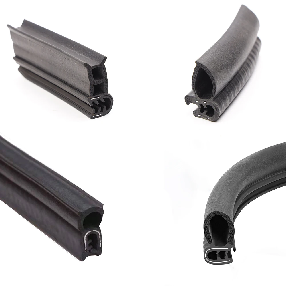 All State 4WD Door Glass Run Channel Seal – Universal Flexible & Flocked Rubber Weatherstrip (96 Inches)