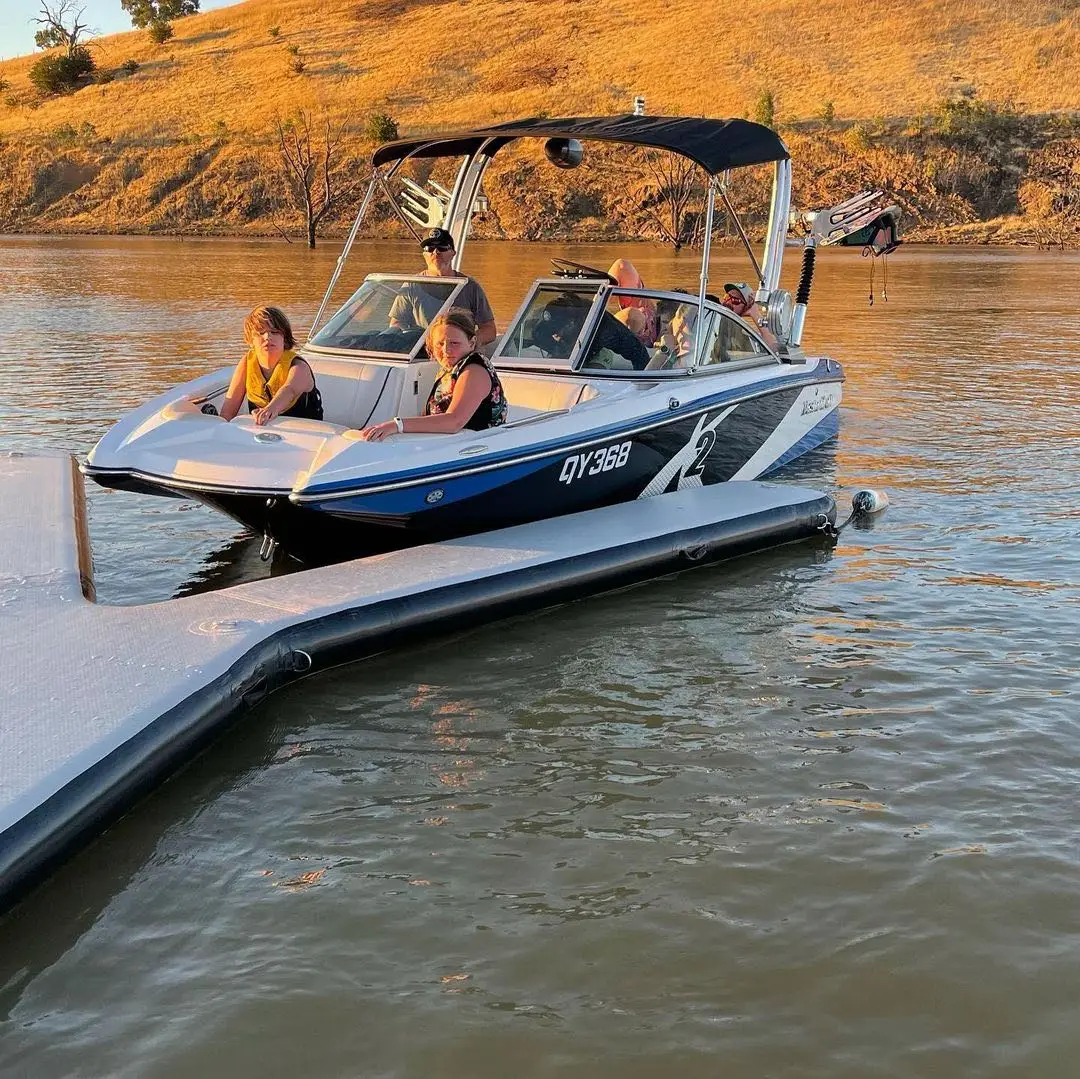 DWF Floating Jet Ski Platform Moto Boat Station  Inflatable Pontoon Dock Y for Yacht