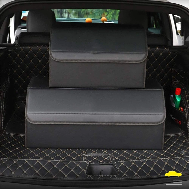 Leather Custom Car Trunk Storage Box Foldable Car Storage Box Can Be Easily Expanded to Meet the Needs of Any Car Organization