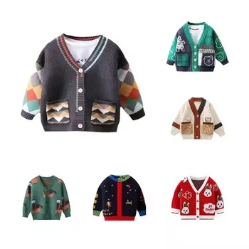 2024 Children's Autumn Clothing Trendy Girls Winter Knitted Pullover Sweater Outerwear For Kids