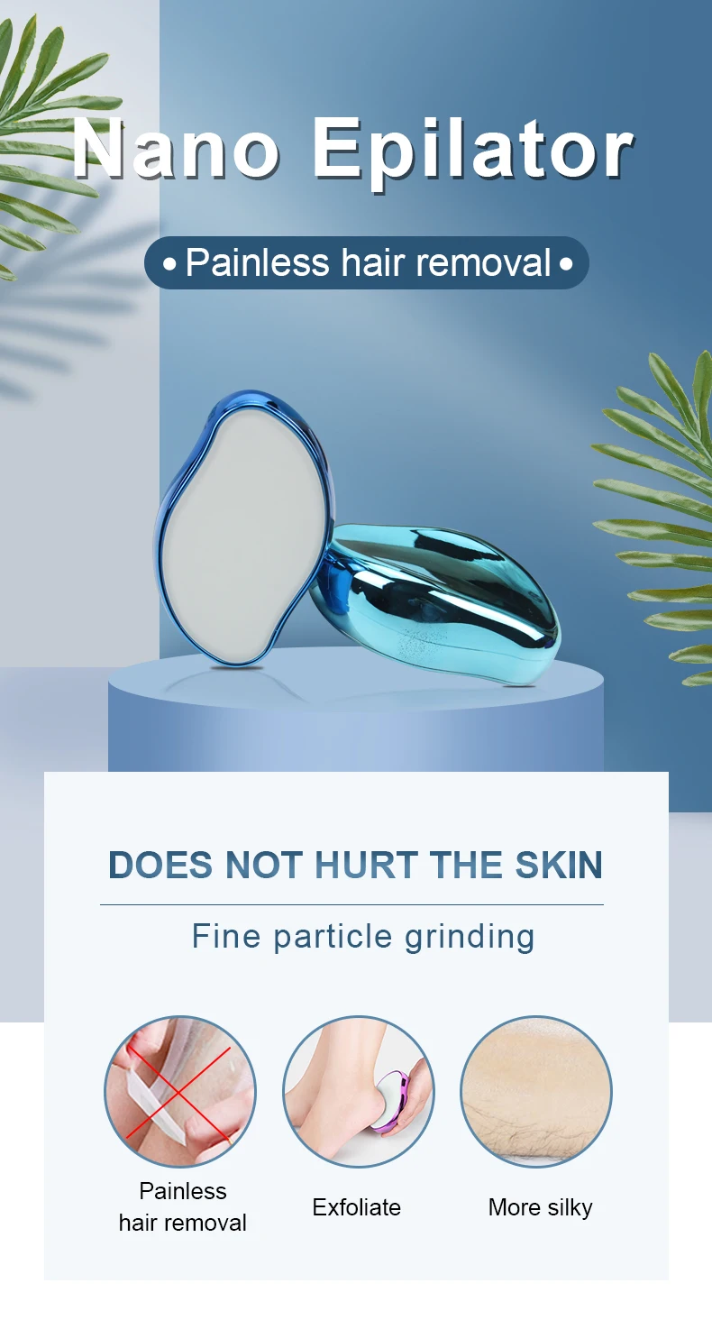 Épilateur Indolore Magique Depilador Depiladora De Cristal Nano