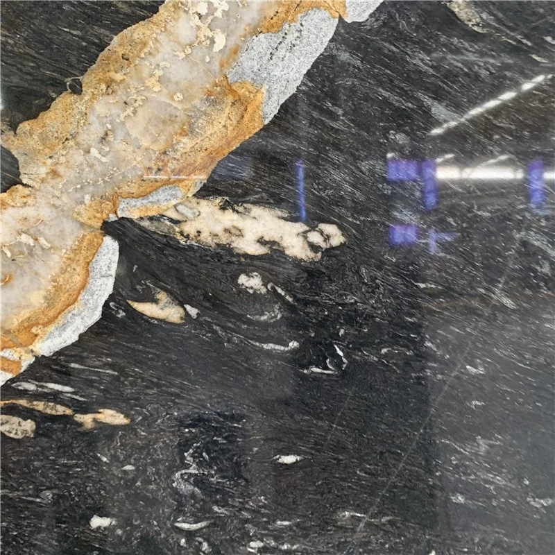 product prometheus golden black marble stone for interior decorationblack marble with golden veins tile-4