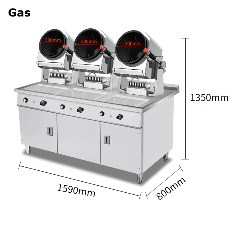 Large Electric Meat Cooking Mixer Machine Smart Automatic Rice Cooking Robot