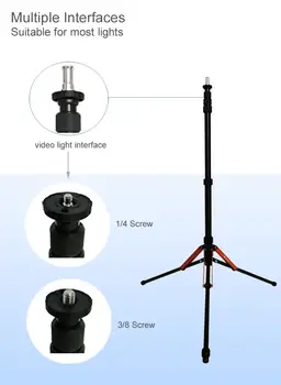 Fotopro 1.85 M Photography Tripod Light Stand for Photo Studio Reflector/Fill Light/Camera/Makeup Mirror detail image