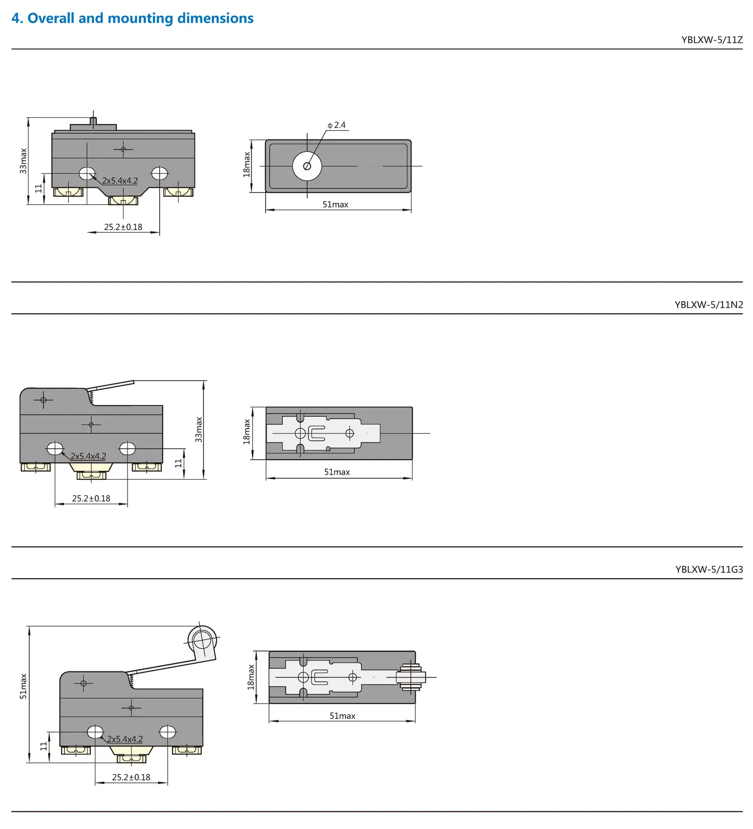 Chint YBLXW-5 Microswitch YBLXW-5/11N1 YBLXW-5/11G2 YBLXW-5/11G1 YBLXW-5/11Q1 YBLXW-5/11M YBLXW-5/11D1 CHNT Micro Switch