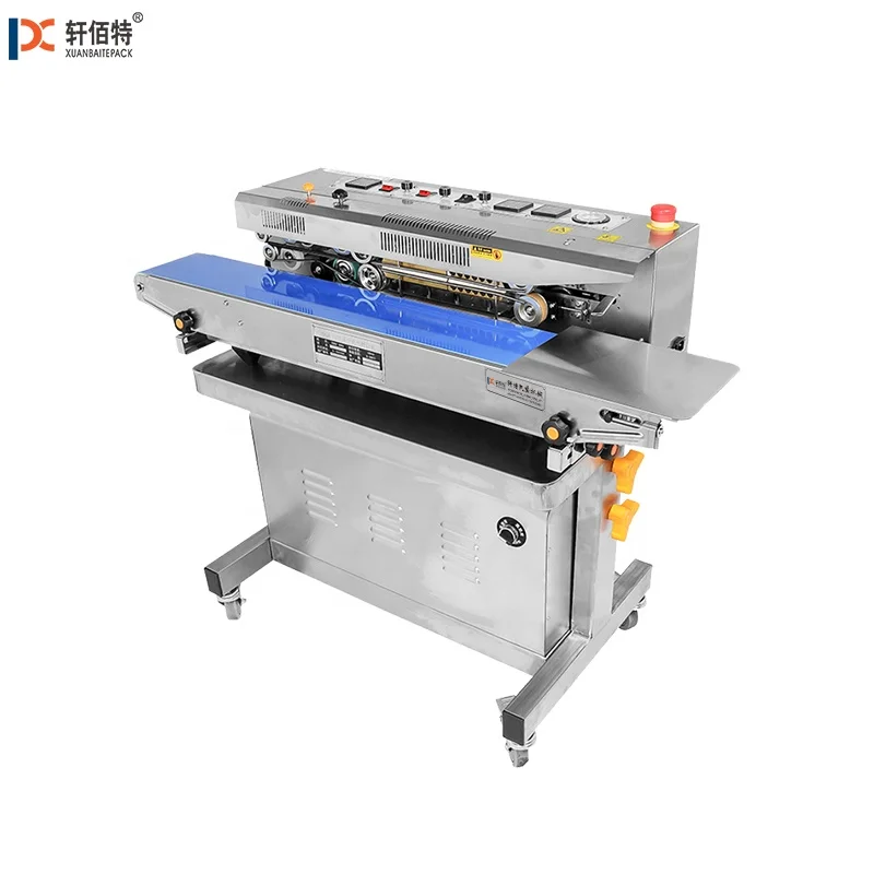 Model XT1070 Automatic Continuous  Sealing Machine  That Can Filling Nitrogen or Vacuum  and Ink Roll Printing