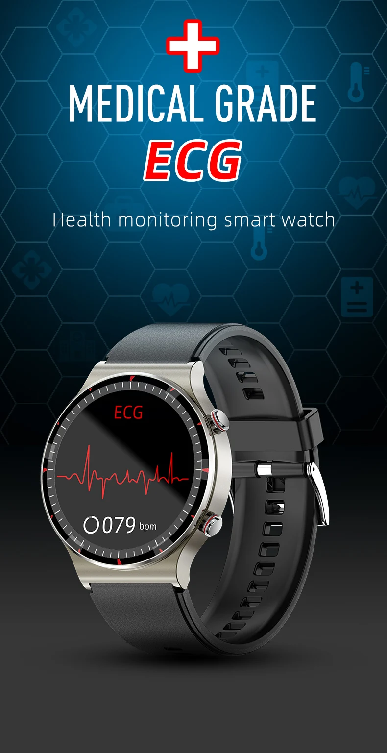 2022 ECG PPG Reloj Inteligente Full Touch Screen G08 Smart Watch with Blood Oxygen Body Temperature Blood Pressure and Heart Rate (1).jpg